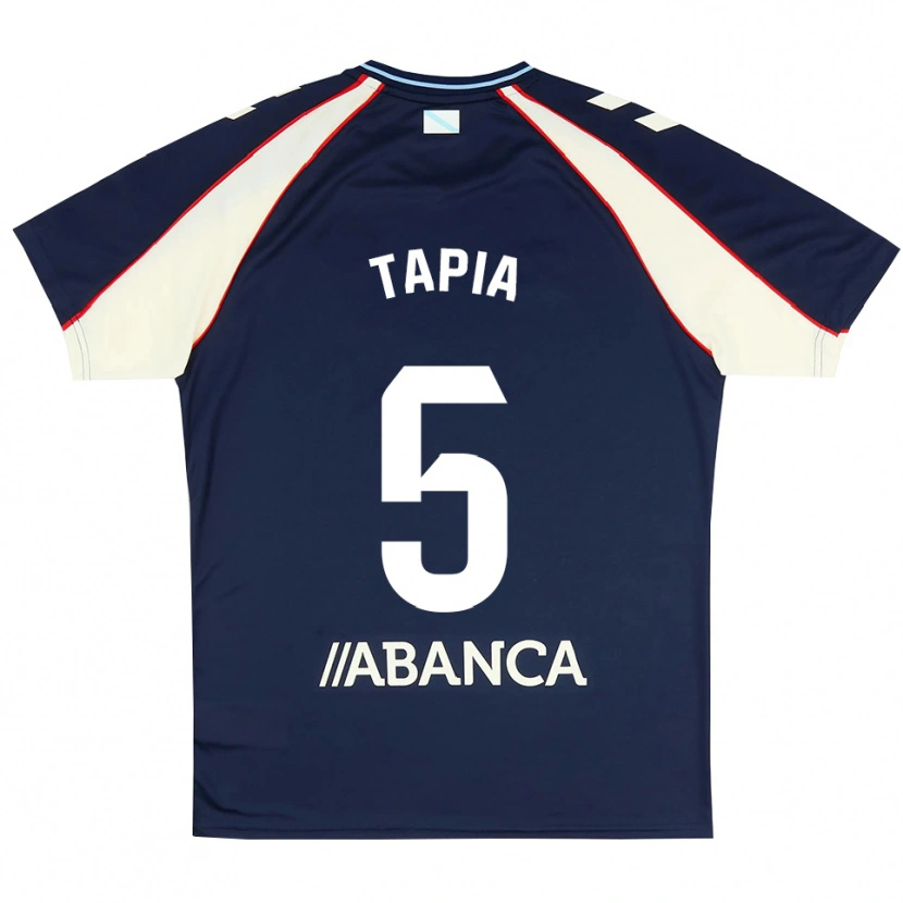 Danxen Homem Camisola Renato Tapia #5 Azul Real Vermelho Branco Alternativa 2026/27 Camisa