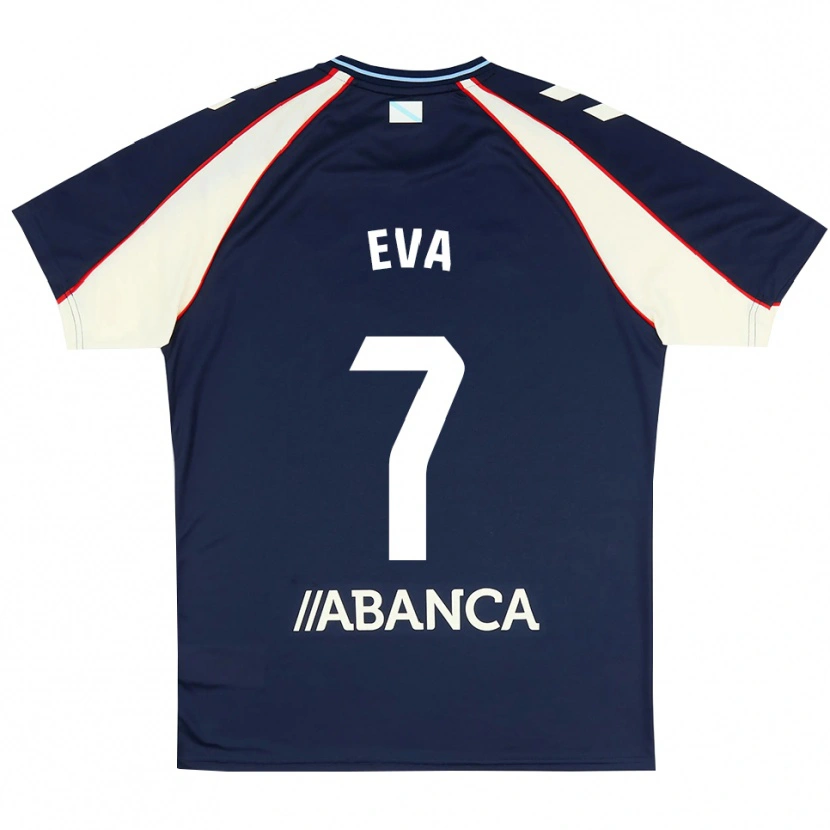 Danxen Homem Camisola Eva López #7 Azul Real Vermelho Branco Alternativa 2026/27 Camisa