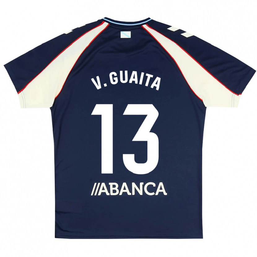 Danxen Homem Camisola Vicente Guaita #13 Azul Real Vermelho Branco Alternativa 2026/27 Camisa