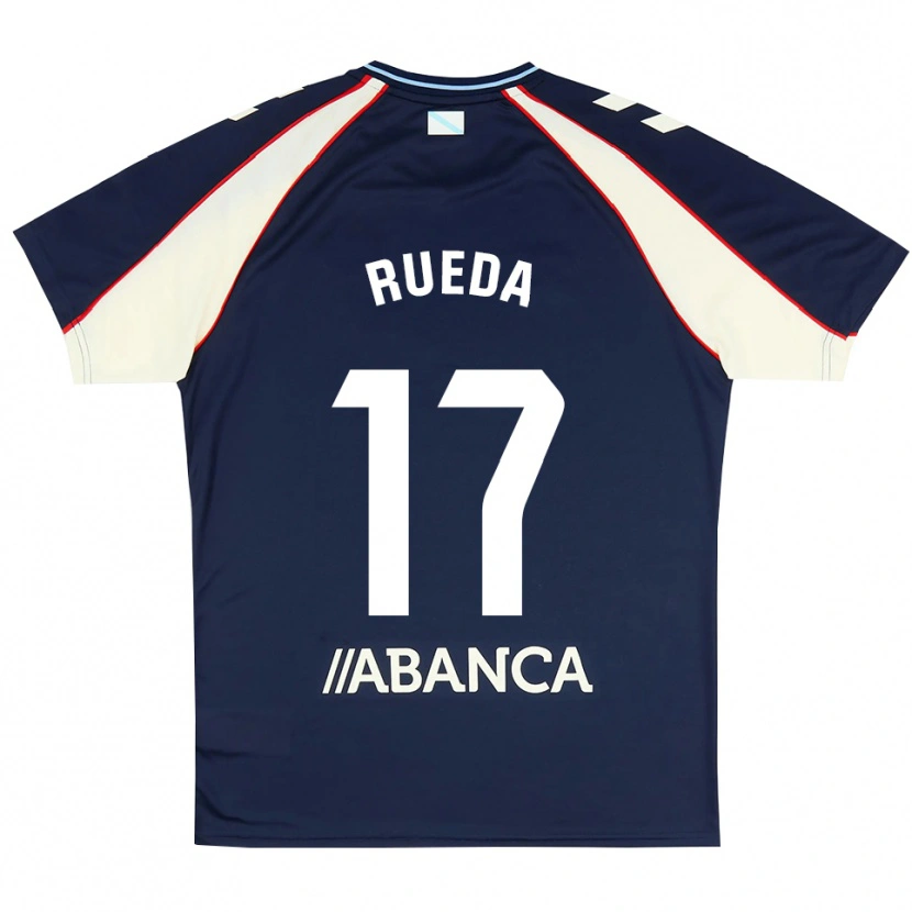 Danxen Homem Camisola Javi Rueda #17 Azul Real Vermelho Branco Alternativa 2026/27 Camisa