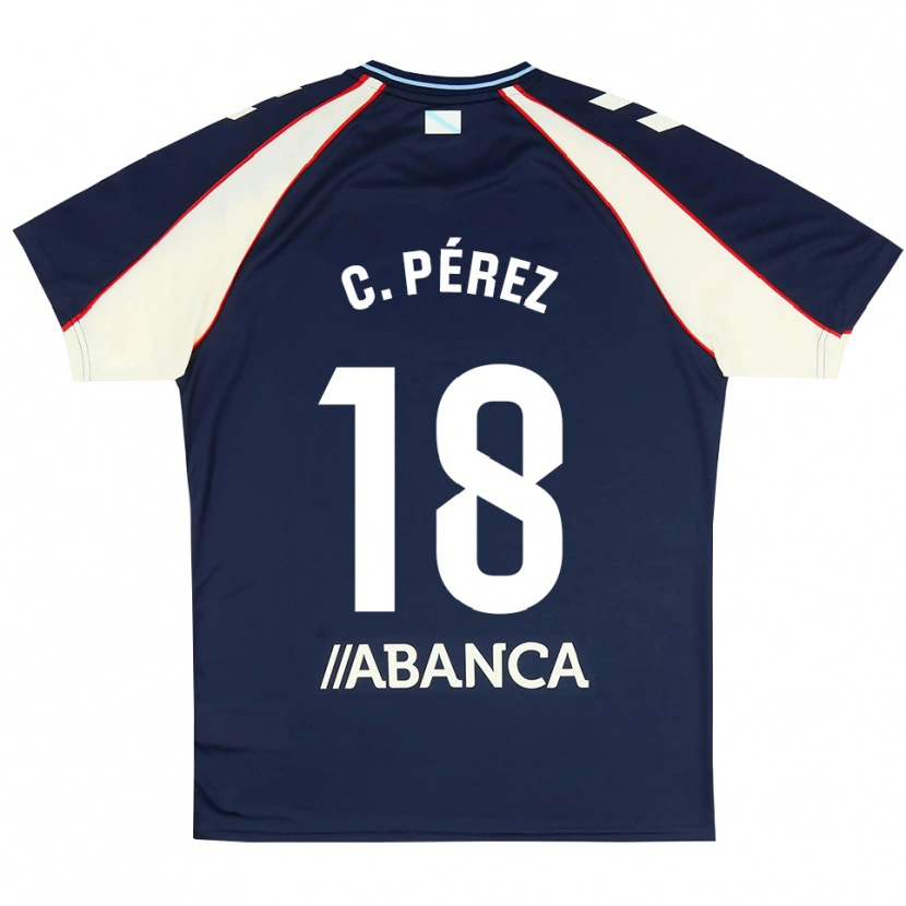 Danxen Homem Camisola Carles Pérez #18 Azul Real Vermelho Branco Alternativa 2026/27 Camisa