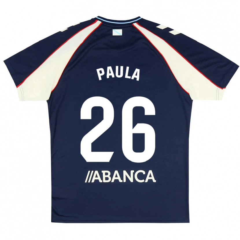 Danxen Homem Camisola Paula Rodríguez #26 Azul Real Vermelho Branco Alternativa 2026/27 Camisa