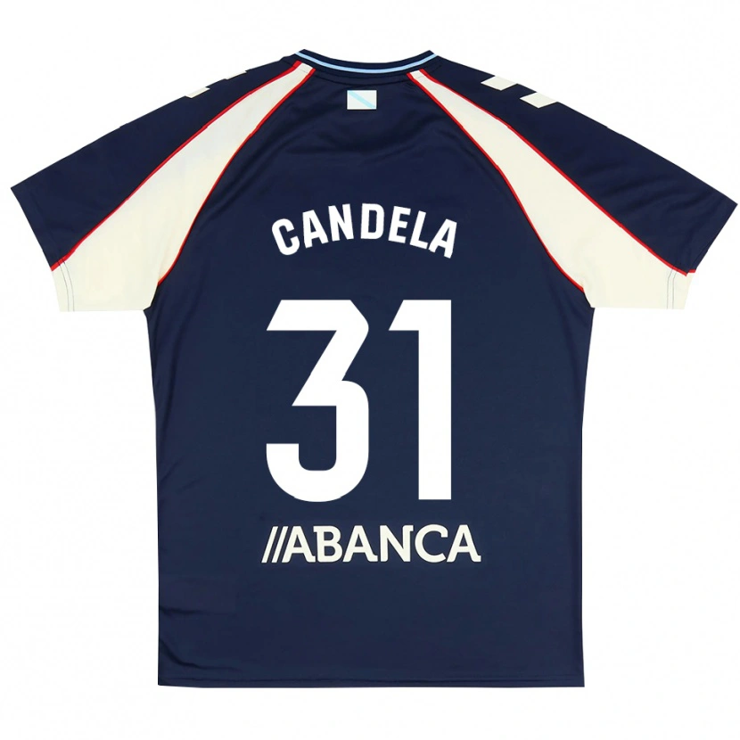 Danxen Homem Camisola Candela Rodríguez #31 Azul Real Vermelho Branco Alternativa 2026/27 Camisa