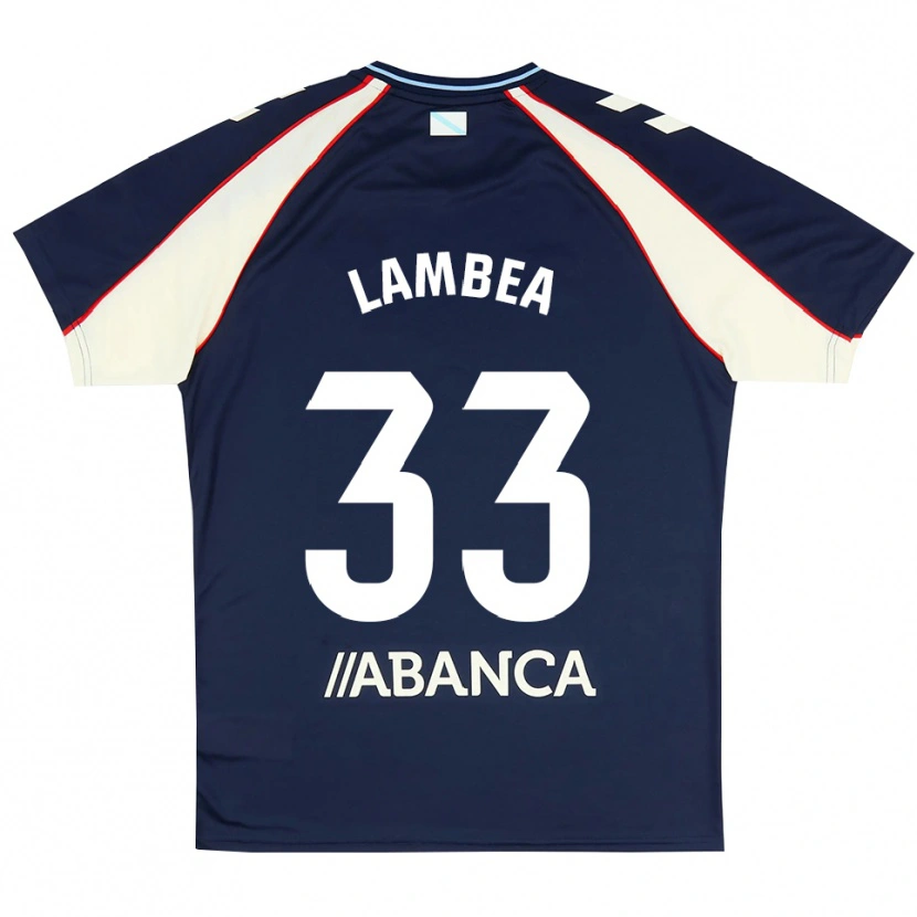 Danxen Homem Camisola Jorge Lambea #33 Azul Real Vermelho Branco Alternativa 2026/27 Camisa
