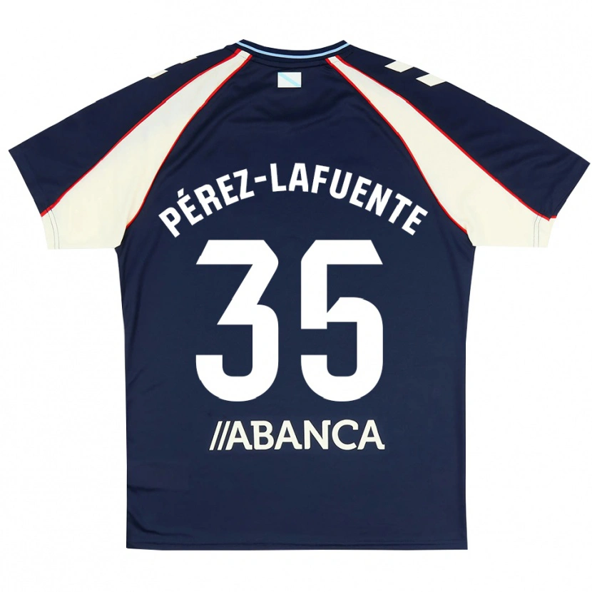Danxen Homem Camisola Jorge Pérez-Lafuente #35 Azul Real Vermelho Branco Alternativa 2026/27 Camisa