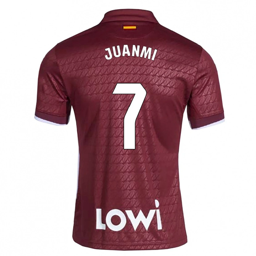 Danxen Homem Camisola Juan Miguel Jiménez López #7 Vermelho Escuro Branco Alternativa 2026/27 Camisa