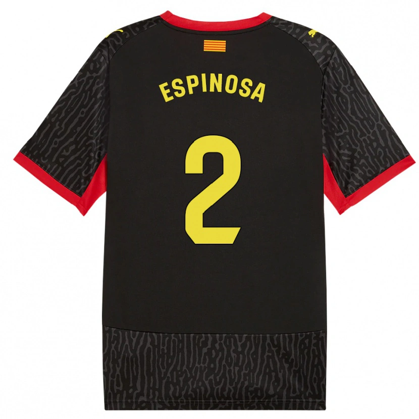 Danxen Homem Camisola Bernardo Espinosa #2 Preto Amarelo Vermelho Alternativa 2026/27 Camisa