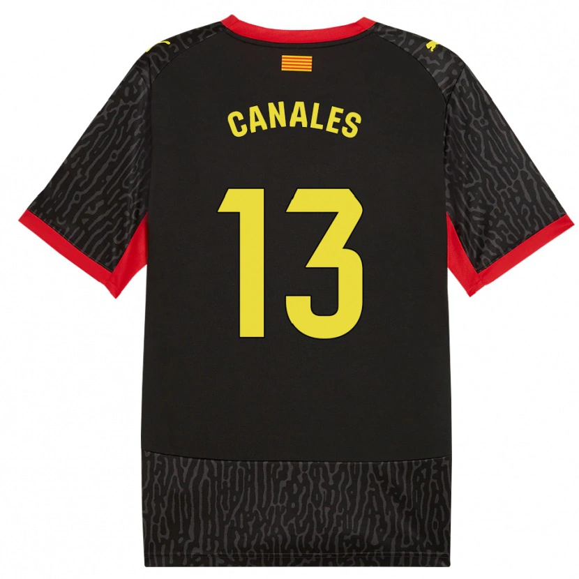 Danxen Homem Camisola Juanvi Canales #13 Preto Amarelo Vermelho Alternativa 2026/27 Camisa