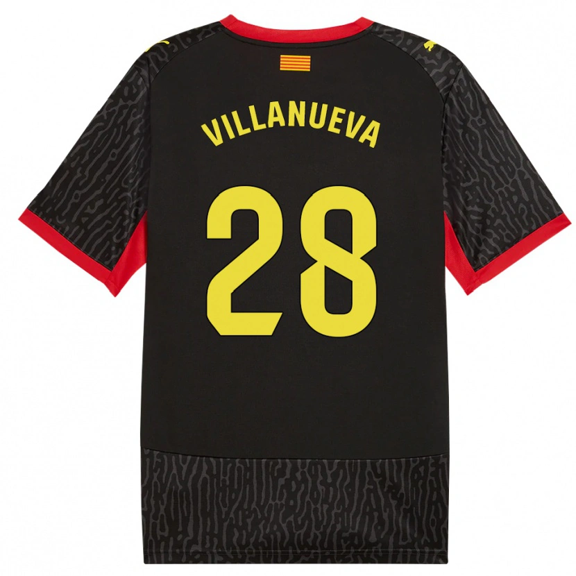 Danxen Homem Camisola Pablo Villanueva #28 Preto Amarelo Vermelho Alternativa 2026/27 Camisa