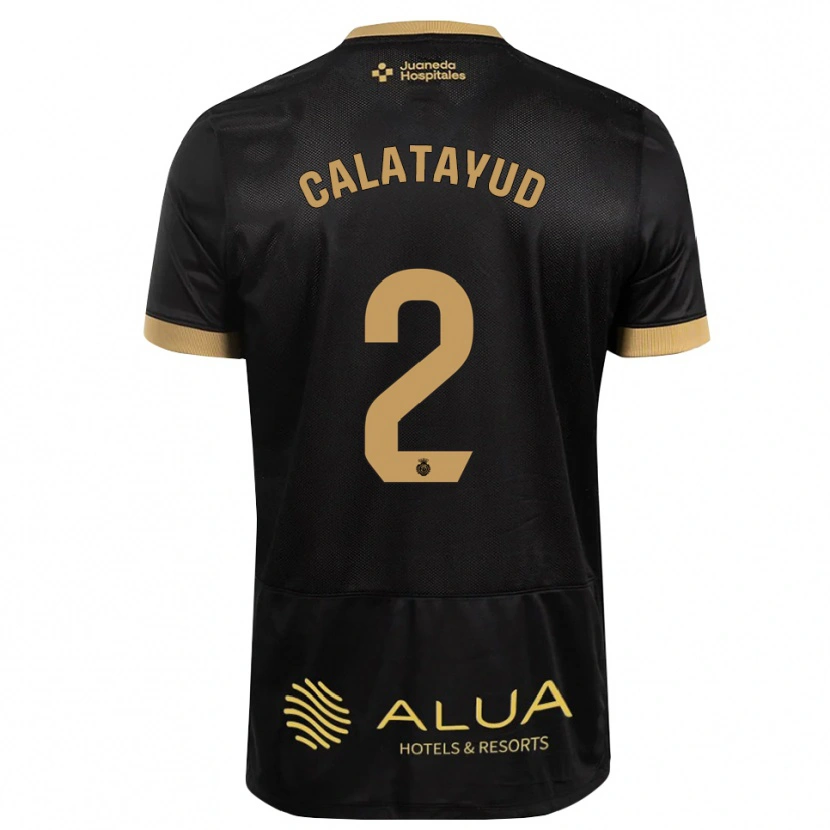 Danxen Homem Camisola Miguel Calatayud #2 Preto Marrom Claro De Sândalo Madeira Alternativa 2026/27 Camisa