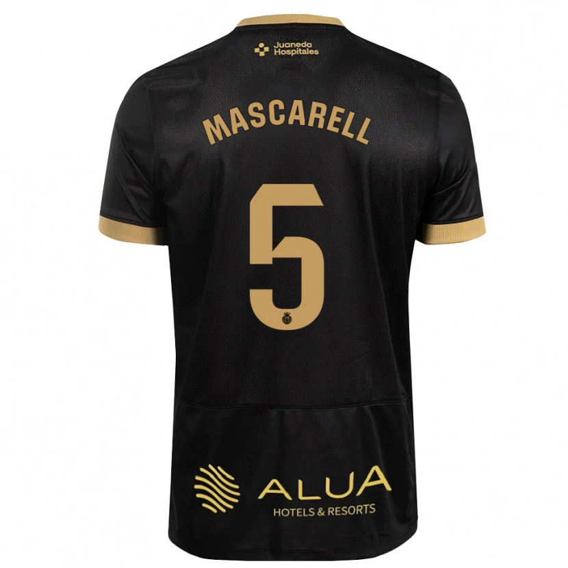 Danxen Homem Camisola Omar Mascarell #5 Preto Marrom Claro De Sândalo Madeira Alternativa 2026/27 Camisa