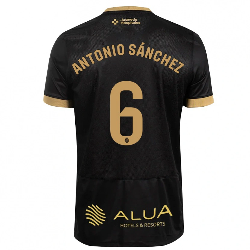 Danxen Homem Camisola Antonio Sánchez #6 Preto Marrom Claro De Sândalo Madeira Alternativa 2026/27 Camisa