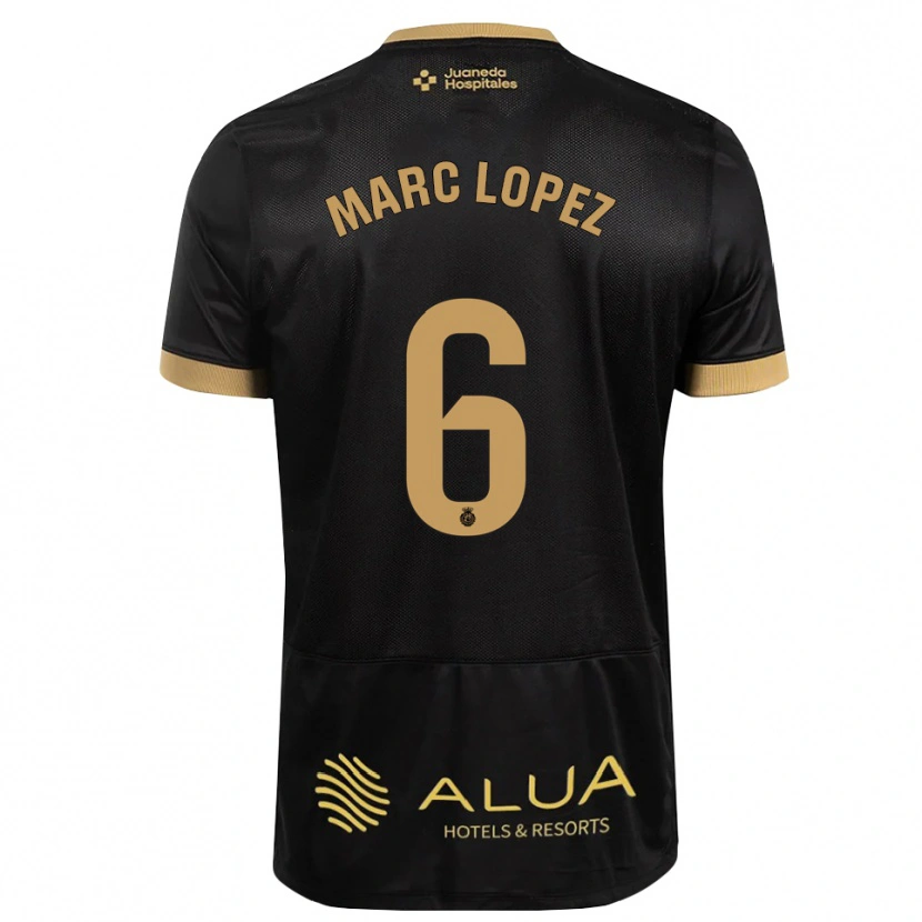 Danxen Homem Camisola Marc López #6 Preto Marrom Claro De Sândalo Madeira Alternativa 2026/27 Camisa