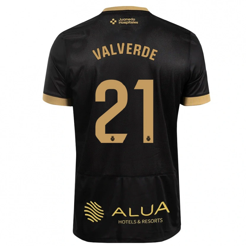 Danxen Homem Camisola David Valverde #21 Preto Marrom Claro De Sândalo Madeira Alternativa 2026/27 Camisa