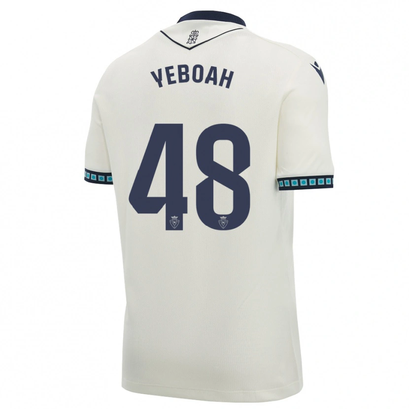 Danxen Homem Camisola Rockson Yeboah #48 Branco Preto Azul Céu Claro Alternativa 2026/27 Camisa