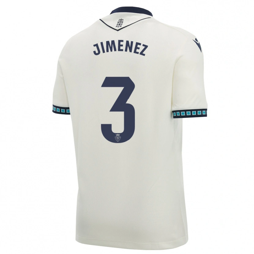 Danxen Homem Camisola Álex Jimenez #3 Branco Preto Azul Céu Claro Alternativa 2026/27 Camisa