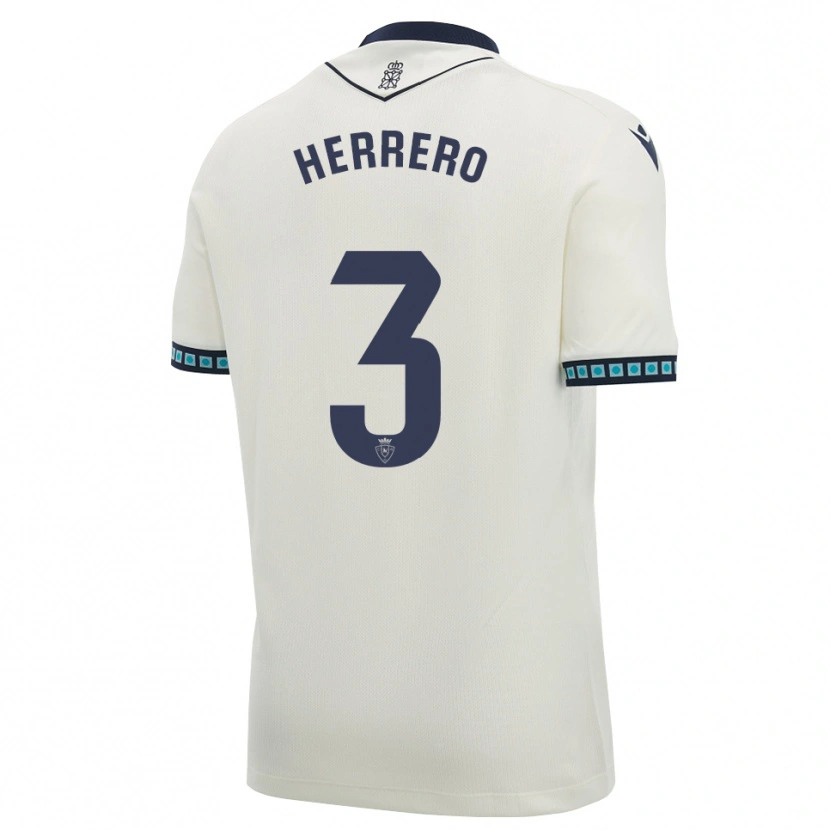 Danxen Homem Camisola Toni Herrero #3 Branco Preto Azul Céu Claro Alternativa 2026/27 Camisa