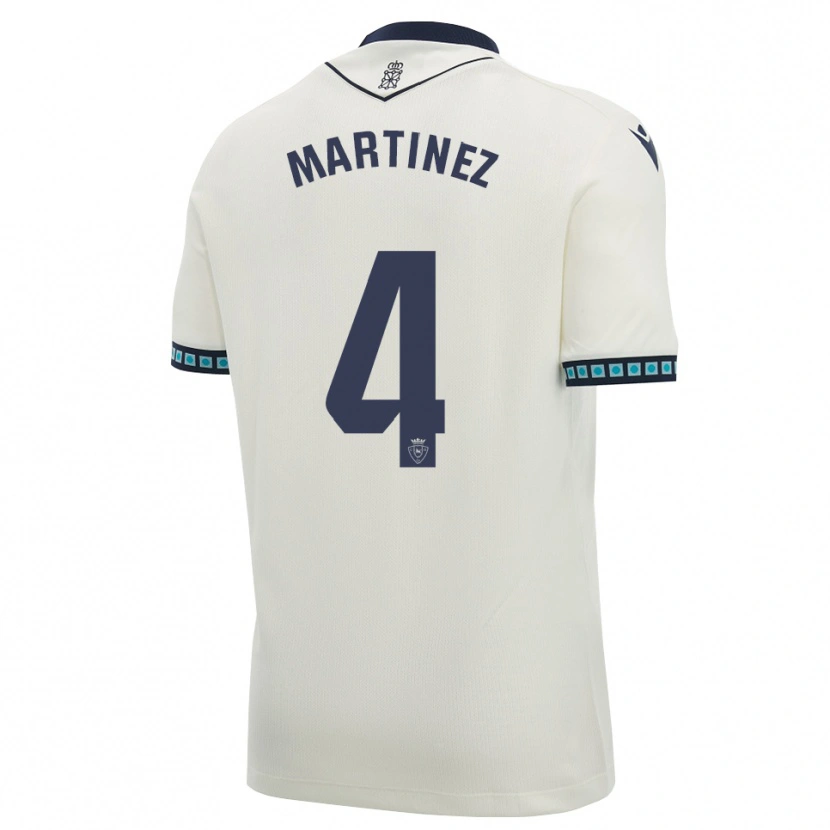 Danxen Homem Camisola Vera Martínez Viota #4 Branco Preto Azul Céu Claro Alternativa 2026/27 Camisa