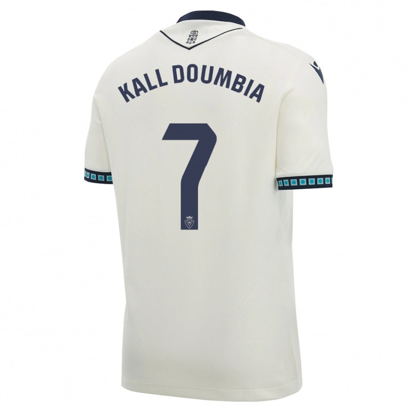 Danxen Homem Camisola Aly Kall Doumbia #7 Branco Preto Azul Céu Claro Alternativa 2026/27 Camisa