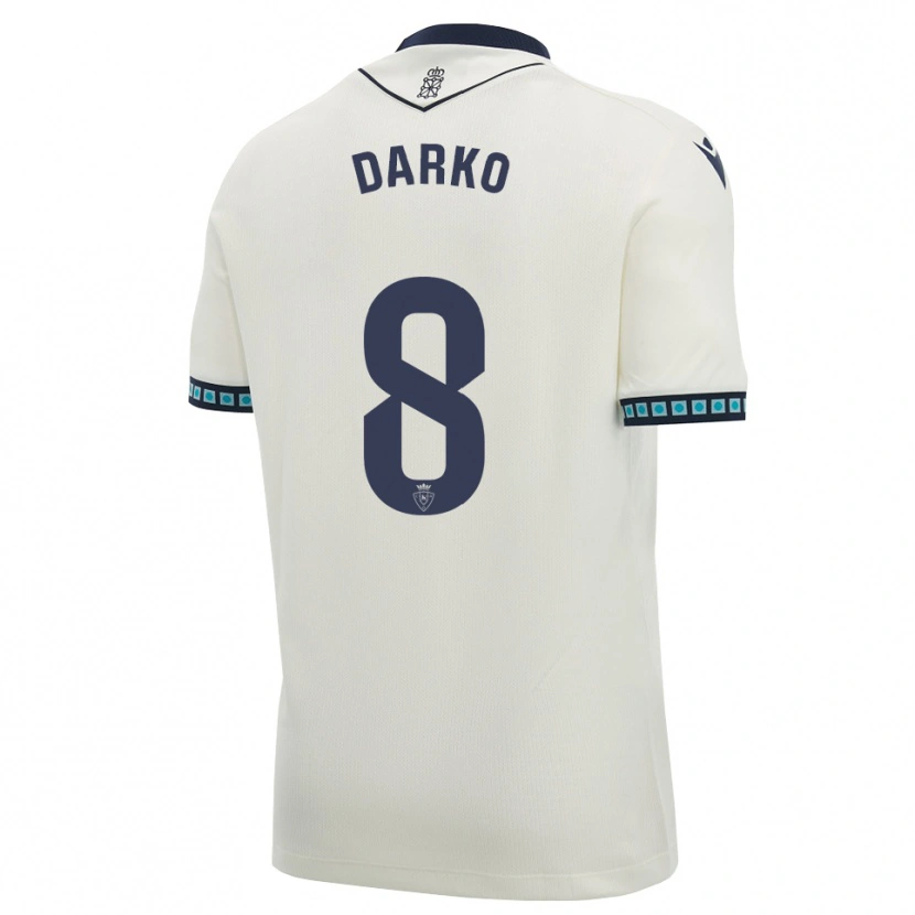 Danxen Homem Camisola Darko Brasanac #8 Branco Preto Azul Céu Claro Alternativa 2026/27 Camisa