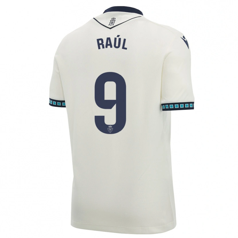 Danxen Homem Camisola Raúl García #9 Branco Preto Azul Céu Claro Alternativa 2026/27 Camisa