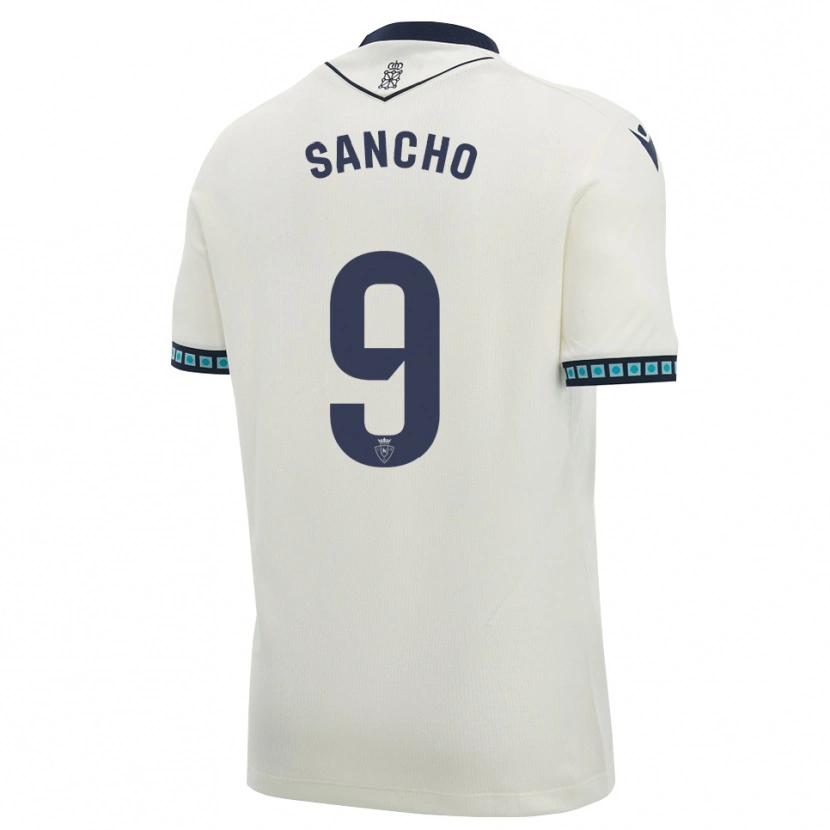 Danxen Homem Camisola Dani Sancho #9 Branco Preto Azul Céu Claro Alternativa 2026/27 Camisa