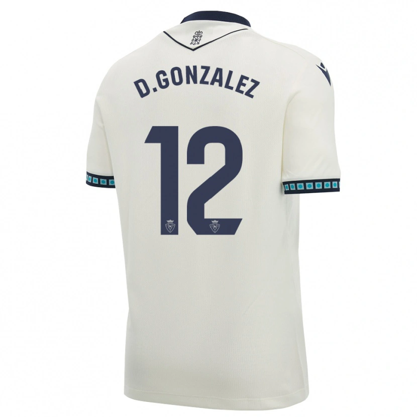 Danxen Homem Camisola Dani González #12 Branco Preto Azul Céu Claro Alternativa 2026/27 Camisa