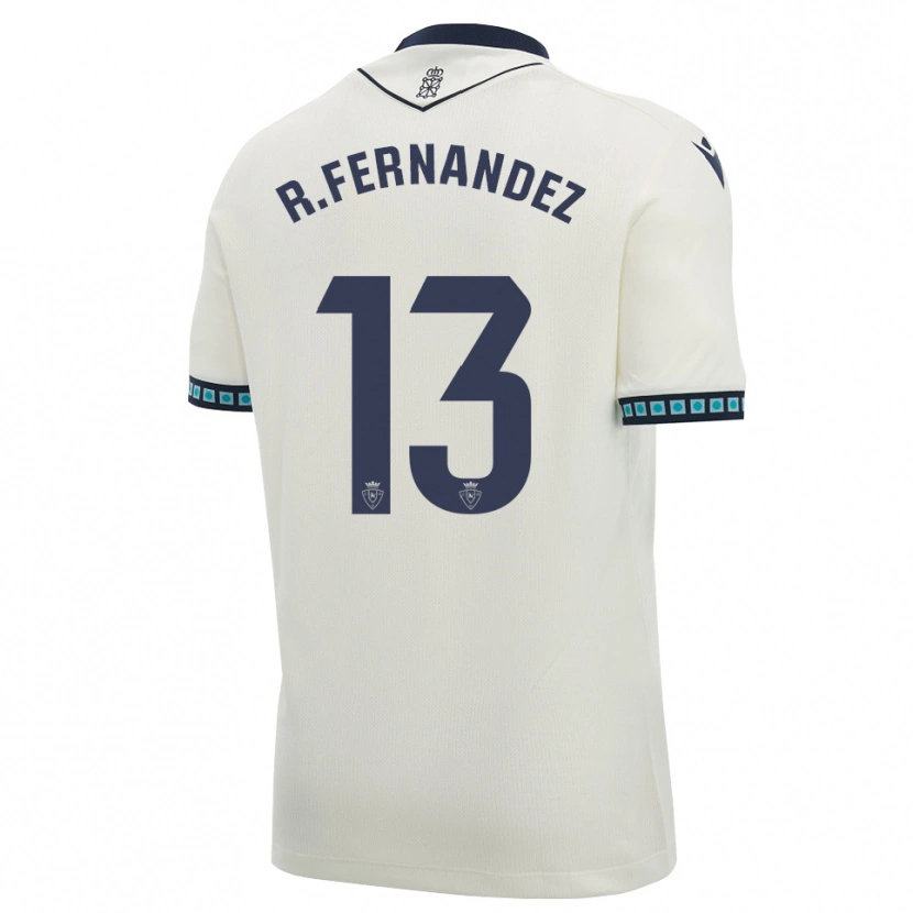 Danxen Homem Camisola Rafa Fernández #13 Branco Preto Azul Céu Claro Alternativa 2026/27 Camisa