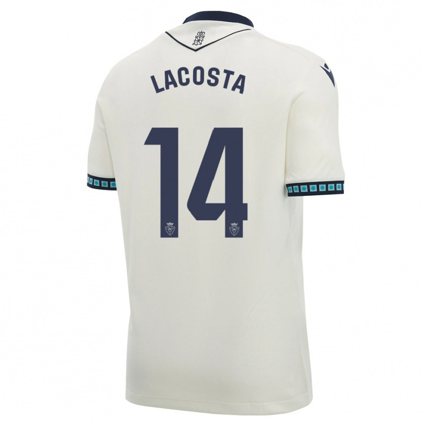 Danxen Homem Camisola Iara Lacosta Sanchez #14 Branco Preto Azul Céu Claro Alternativa 2026/27 Camisa