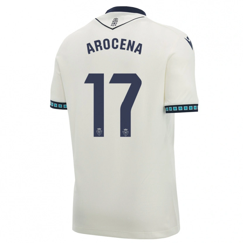 Danxen Homem Camisola Asier Arocena #17 Branco Preto Azul Céu Claro Alternativa 2026/27 Camisa