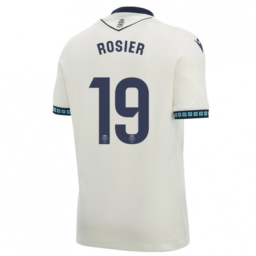 Danxen Homem Camisola Valentin Rosier #19 Branco Preto Azul Céu Claro Alternativa 2026/27 Camisa