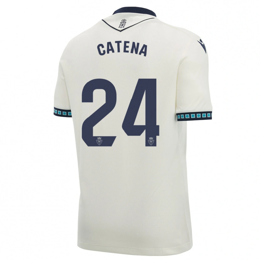 Danxen Homem Camisola Alejandro Catena #24 Branco Preto Azul Céu Claro Alternativa 2026/27 Camisa