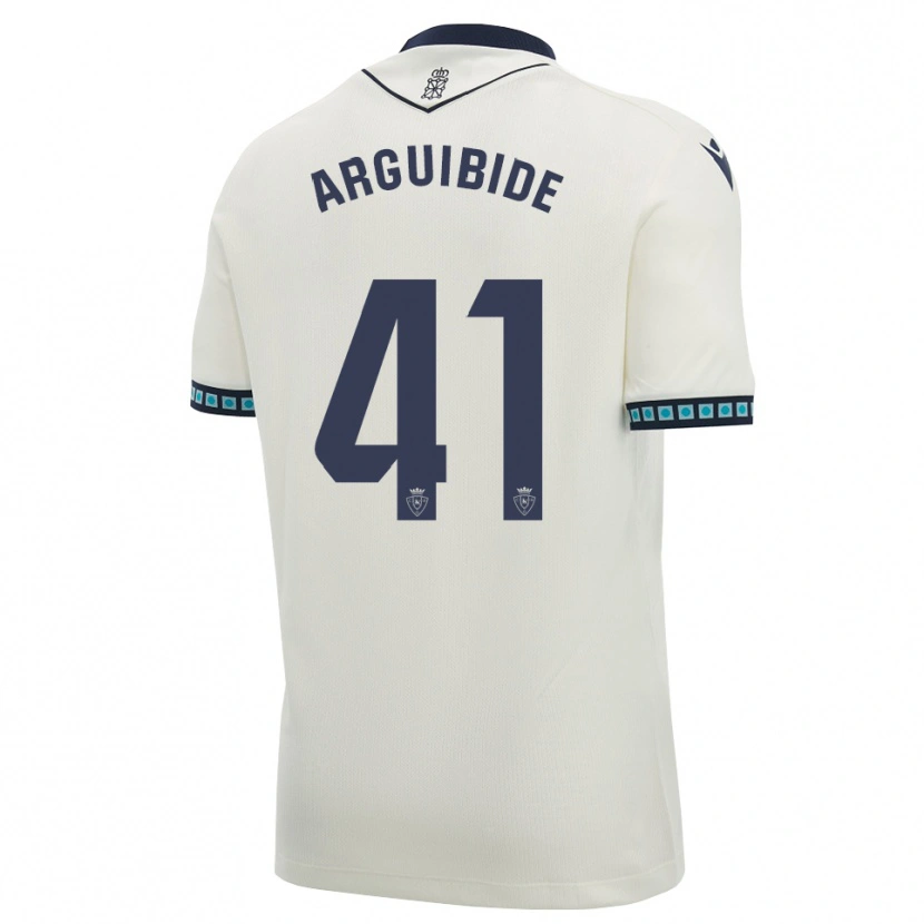 Danxen Homem Camisola Iñigo Arguibide #41 Branco Preto Azul Céu Claro Alternativa 2026/27 Camisa