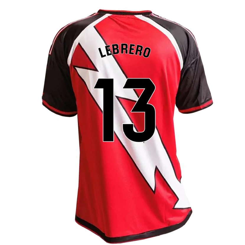 Danxen Homem Camisola Lucia Lebrero Rodríguez #13 Vermelho Preto Branco Alternativa 2026/27 Camisa