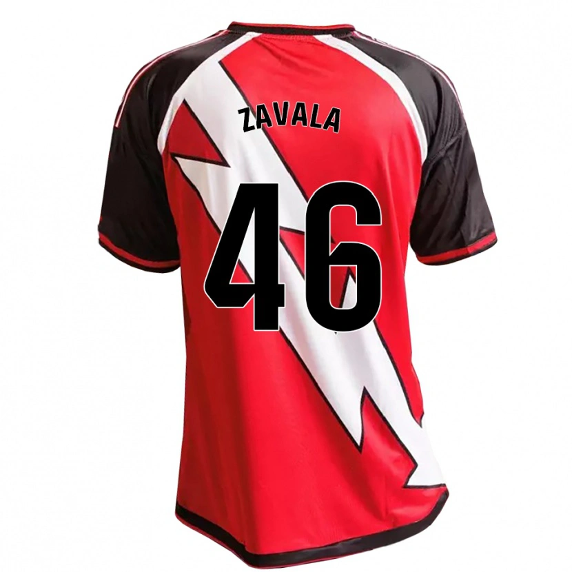 Danxen Homem Camisola Andrés Zavala #46 Vermelho Preto Branco Alternativa 2026/27 Camisa