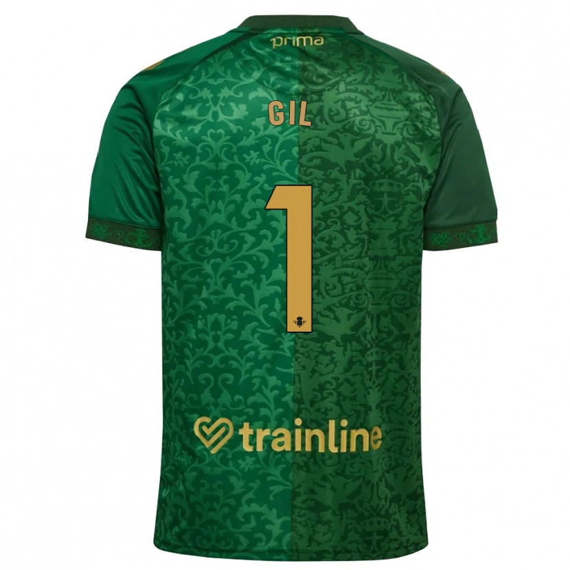 Danxen Homem Camisola Noelia Gil #1 Verde Floresta Dourado Escuro Alternativa 2026/27 Camisa