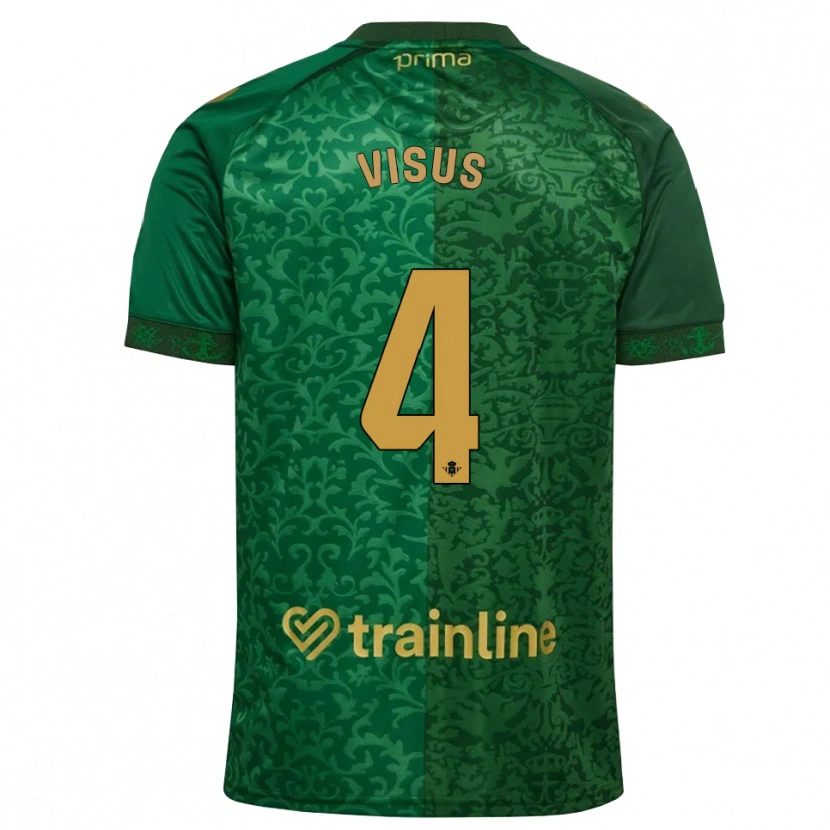 Danxen Homem Camisola Ricardo Visus #4 Verde Floresta Dourado Escuro Alternativa 2026/27 Camisa