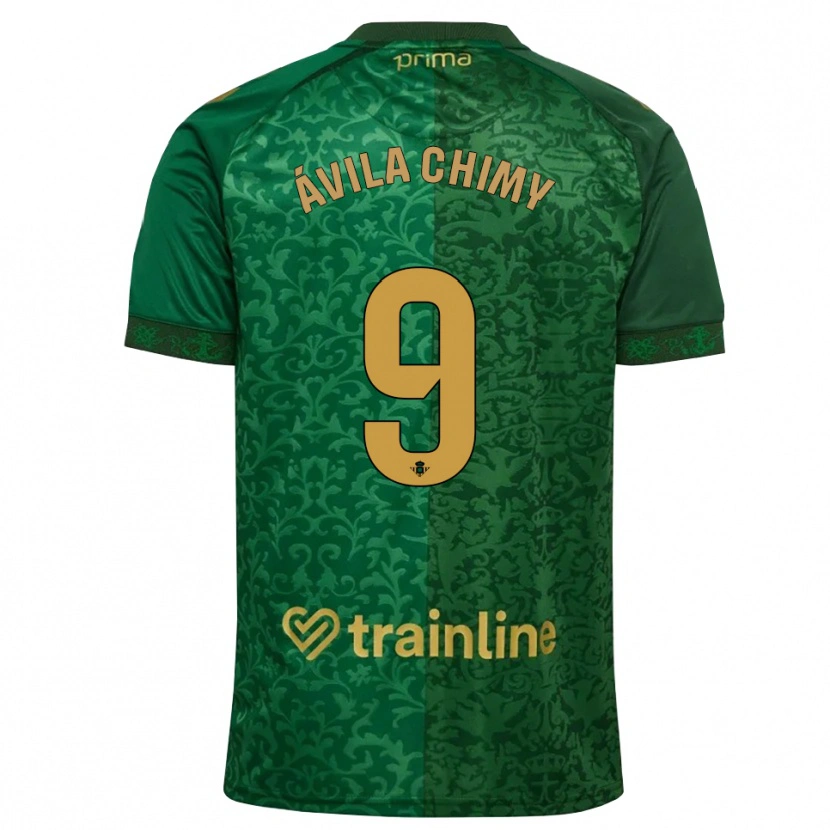 Danxen Homem Camisola Chimy Ávila #9 Verde Floresta Dourado Escuro Alternativa 2026/27 Camisa