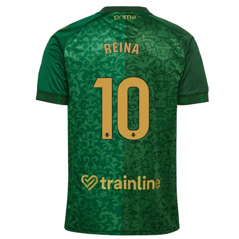 Danxen Homem Camisola Carlos Reina #10 Verde Floresta Dourado Escuro Alternativa 2026/27 Camisa