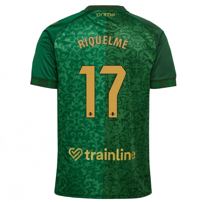 Danxen Homem Camisola Rodrigo Riquelme #17 Verde Floresta Dourado Escuro Alternativa 2026/27 Camisa