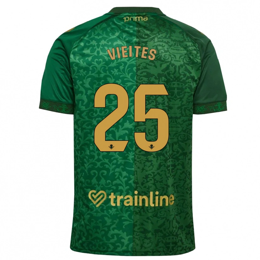 Danxen Homem Camisola Fran Vieites #25 Verde Floresta Dourado Escuro Alternativa 2026/27 Camisa