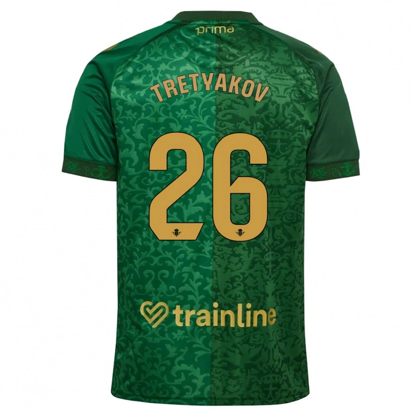 Danxen Homem Camisola Ivan Tretyakov #26 Verde Floresta Dourado Escuro Alternativa 2026/27 Camisa