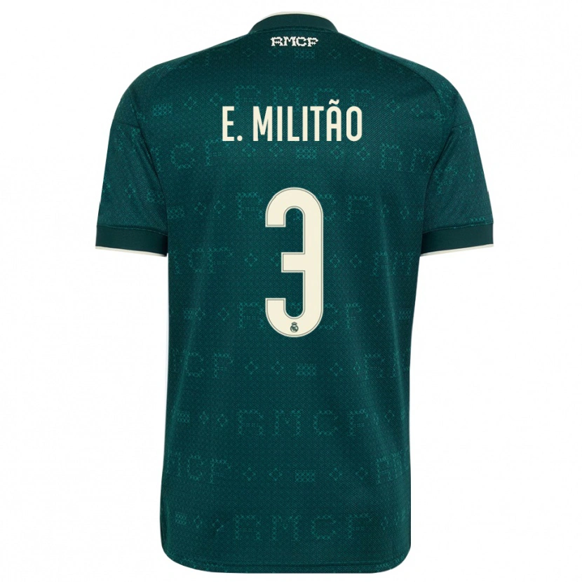 Danxen Homem Camisola Éder Militão #3 Cinza Ardósia Escuro Branco Alternativa 2026/27 Camisa