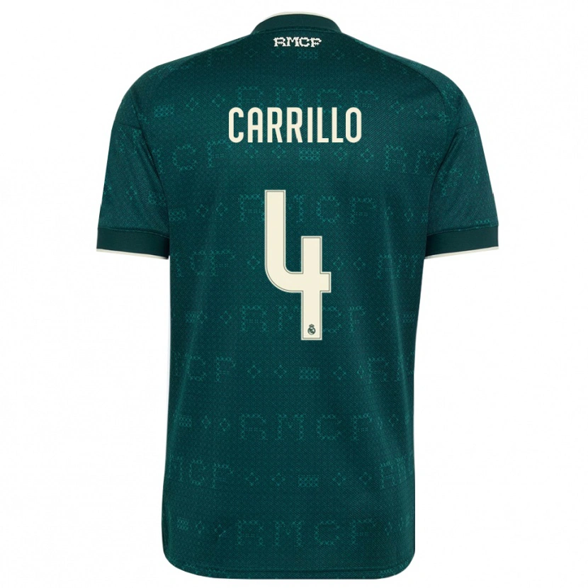 Danxen Homem Camisola Alvaro Carrillo #4 Cinza Ardósia Escuro Branco Alternativa 2026/27 Camisa