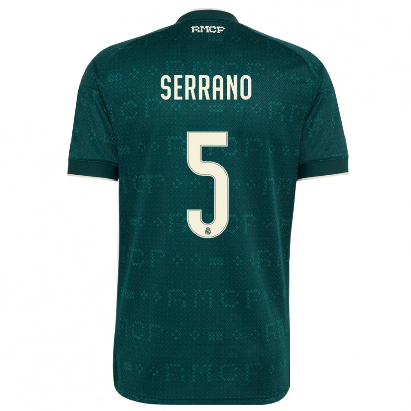 Danxen Homem Camisola Manu Serrano #5 Cinza Ardósia Escuro Branco Alternativa 2026/27 Camisa