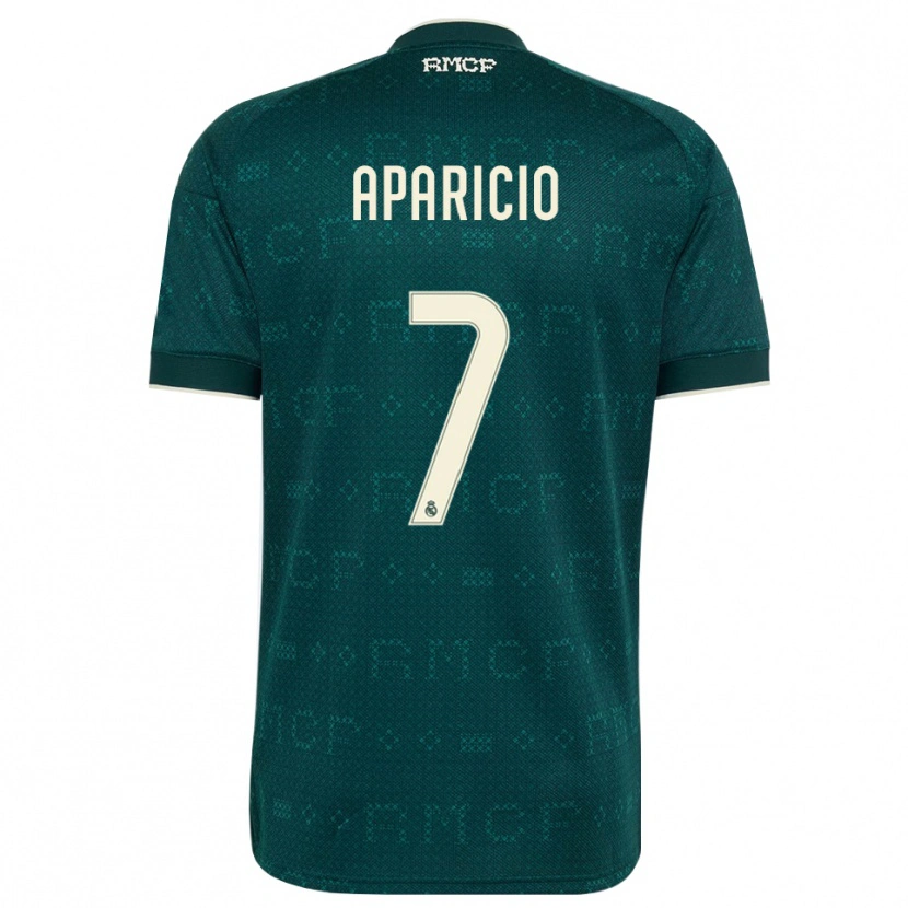 Danxen Homem Camisola Esteban Aparicio #7 Cinza Ardósia Escuro Branco Alternativa 2026/27 Camisa