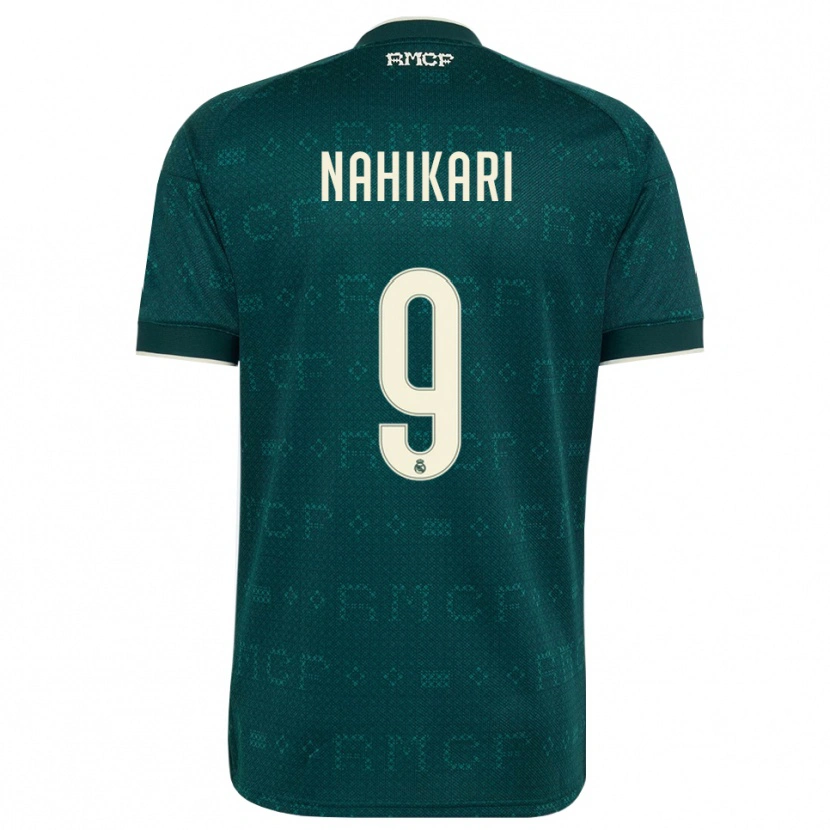 Danxen Homem Camisola Nahikari Garcia #9 Cinza Ardósia Escuro Branco Alternativa 2026/27 Camisa