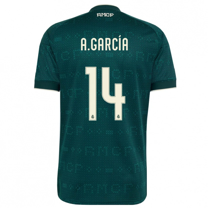 Danxen Homem Camisola Aimar García #14 Cinza Ardósia Escuro Branco Alternativa 2026/27 Camisa