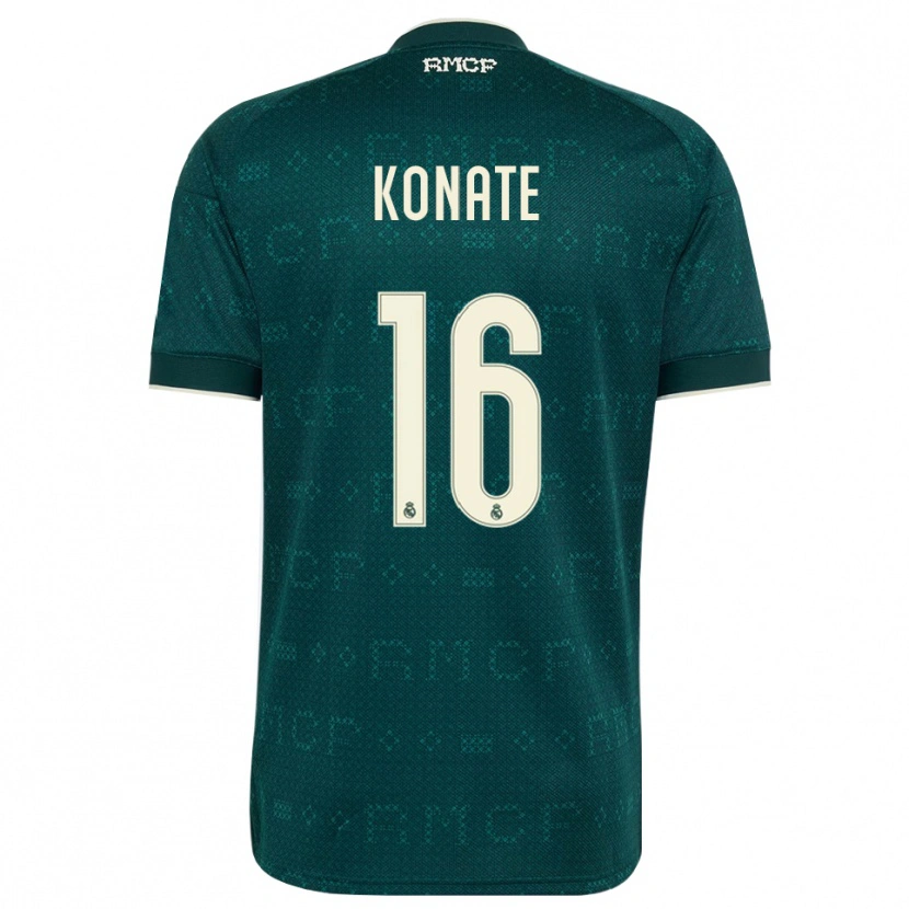 Danxen Homem Camisola Ibrahima Konaté #16 Cinza Ardósia Escuro Branco Alternativa 2026/27 Camisa