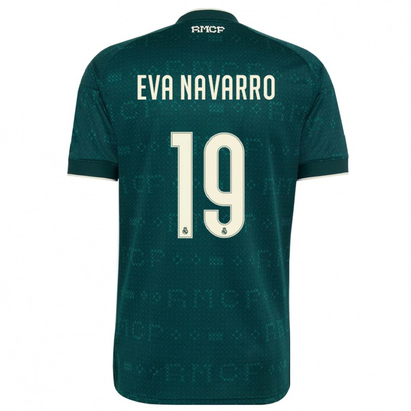 Danxen Homem Camisola Eva Navarro #19 Cinza Ardósia Escuro Branco Alternativa 2026/27 Camisa